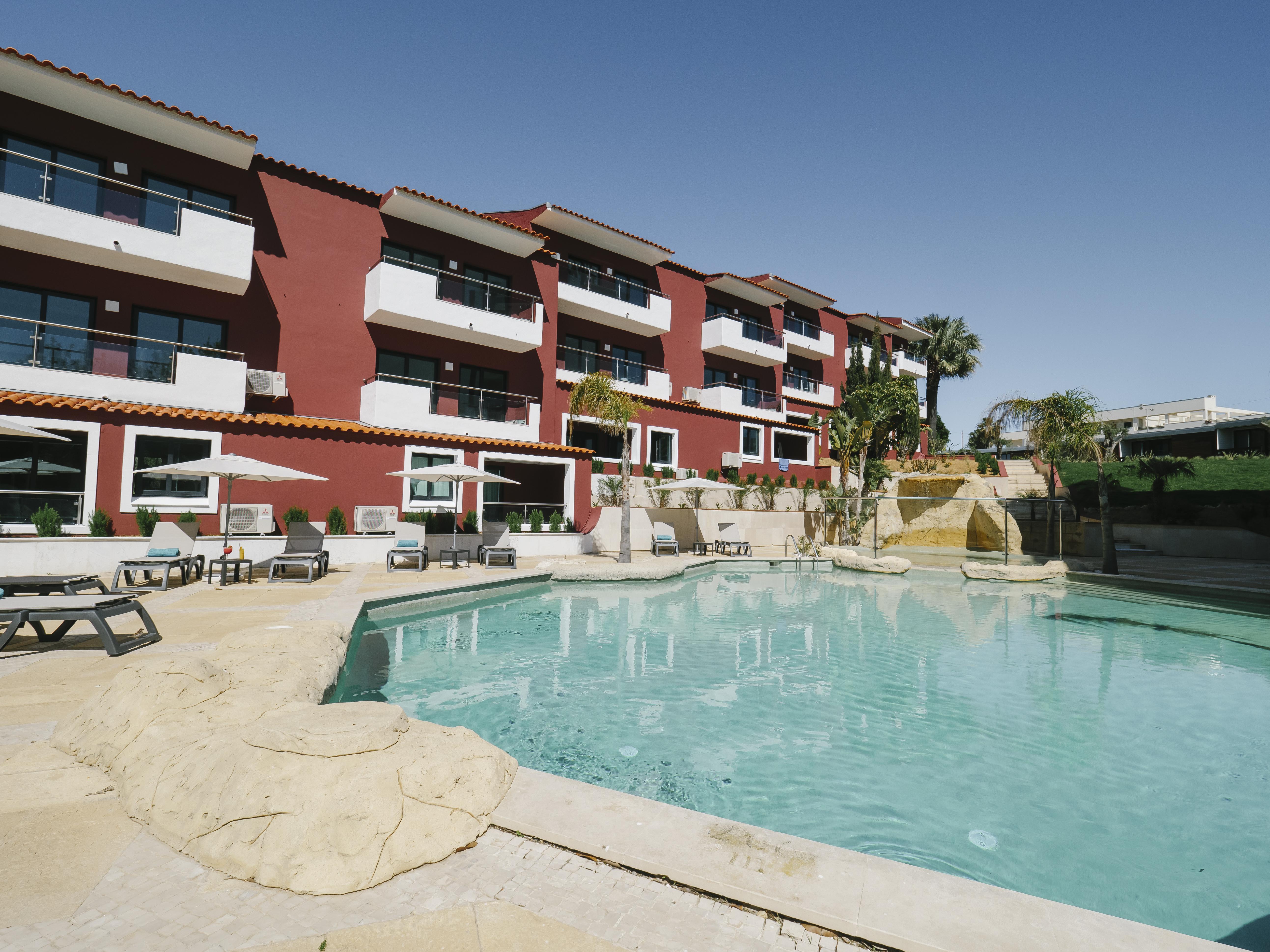Topazio Vibe Beach Hotel & Apartments - Adults Friendly Albufeira Ngoại thất bức ảnh